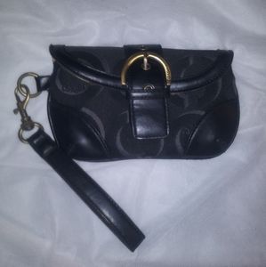 Black Coach Wristlet